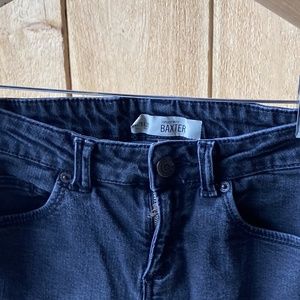 Topshop Moto Baxter Faded Black Jean